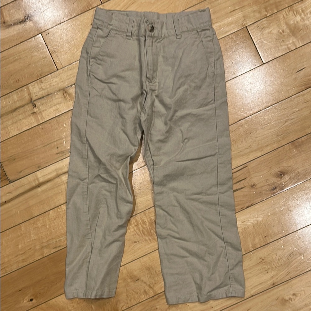 Janie and Jack Boys Linen Pants in Tan Khaki 5t
